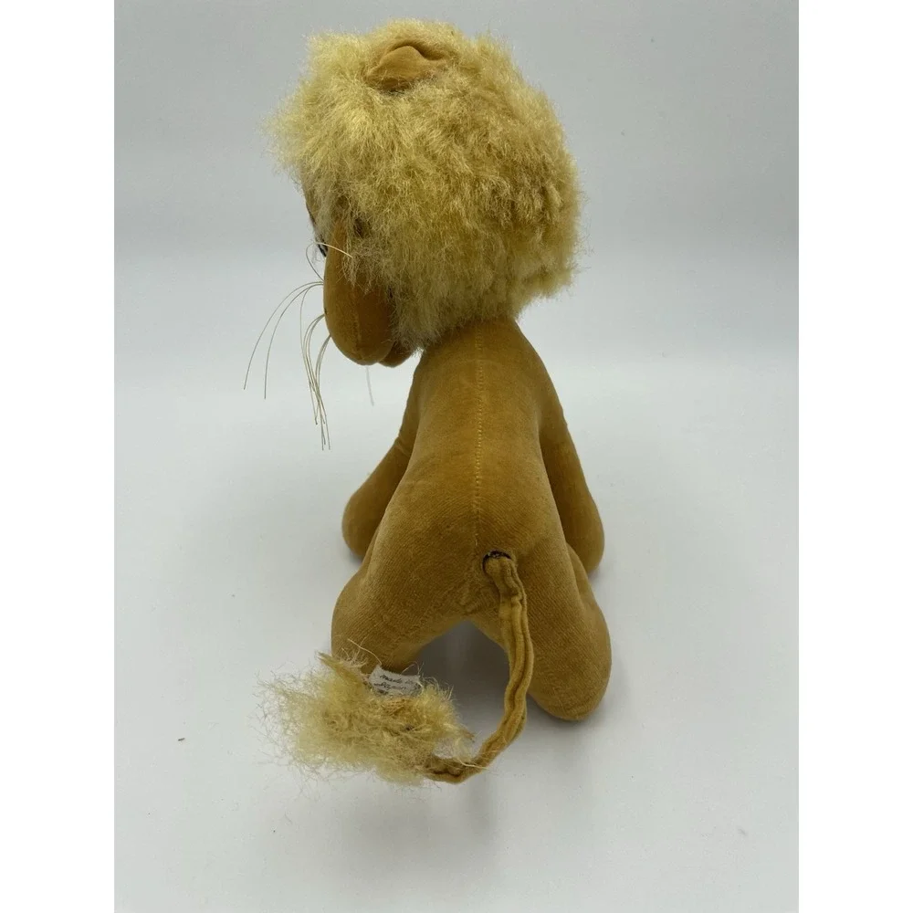 Vintage‎ Stuffed Plush Lion 1960s Made In Japan Toy Animal